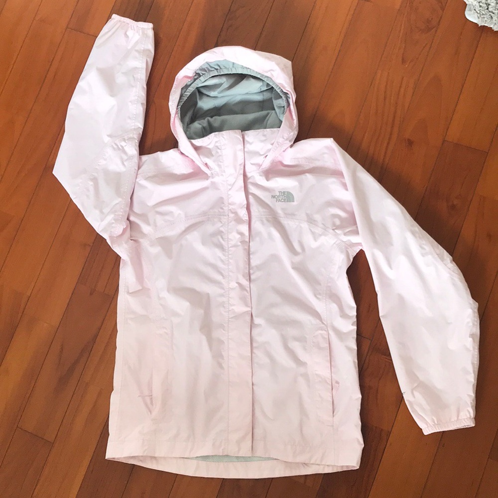 The north face waterproof jacket pink girls